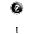 thumbnail image 1 of Marine Husband USMC White on Black Officially Licensed Stick Pin Stickpin Hat Brooch, 1 of 6