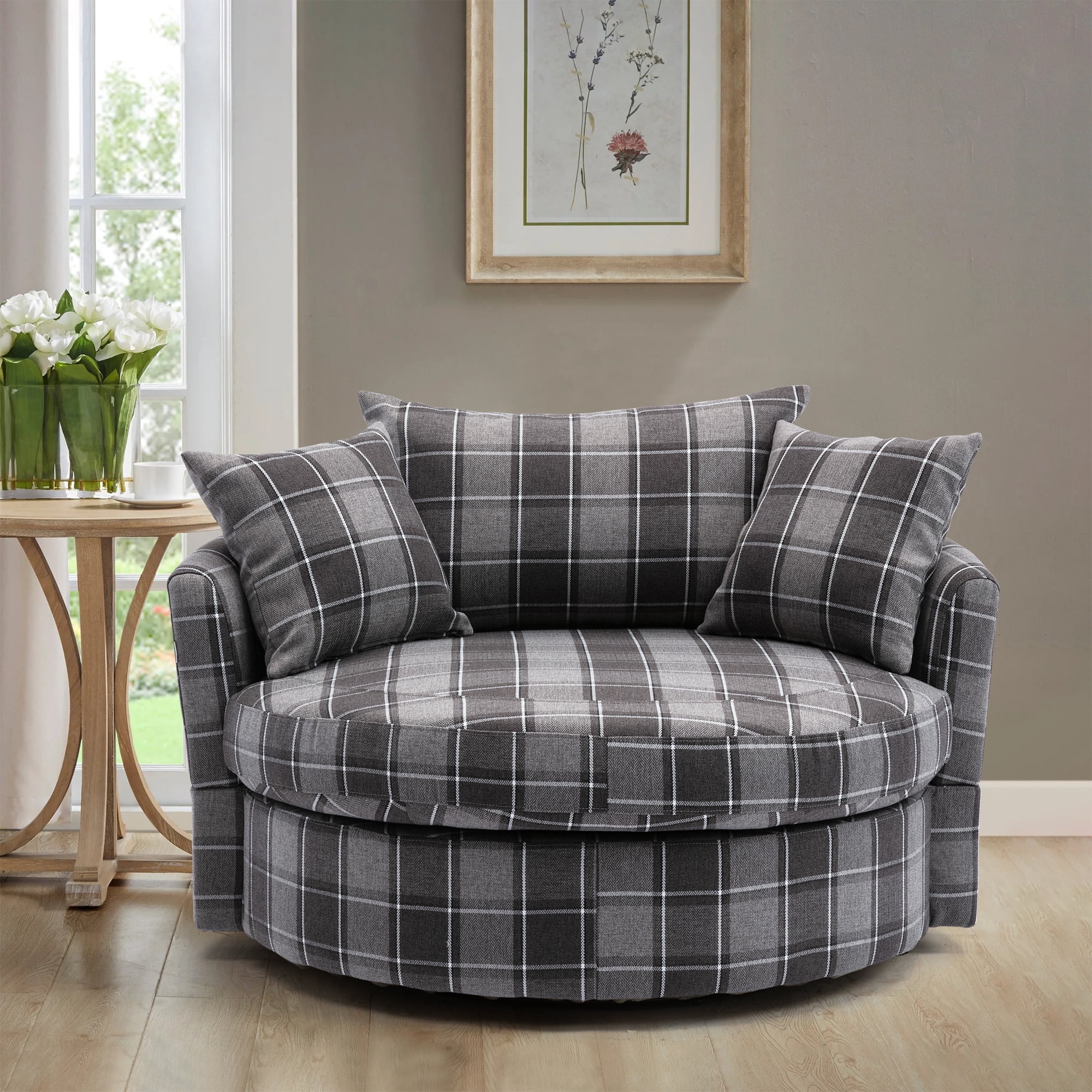 tartan accent chair