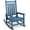 Blue, variant on SEWALL HDPE Rocking Chair, Oversized Outdoor Rocking Chair for Adults, Patio Rocker for Porch, Crimson Red