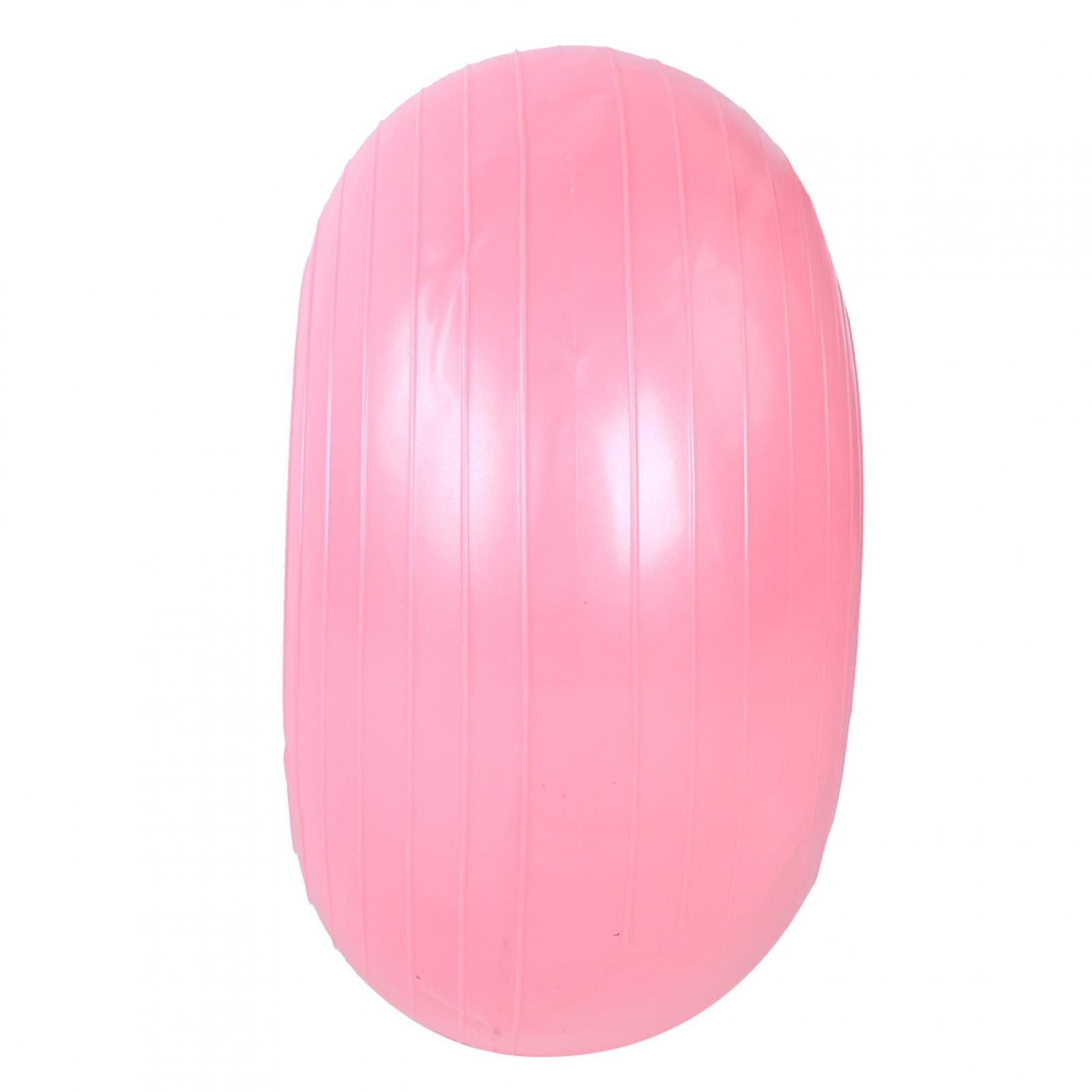 Henmomu Doughnut Yoga Ball,50cm PVC Pink Doughnut Shape Thicken Anti-explosion Inflatable Seating Exercise Yoga Ball,Seating Exercise Yoga Ball