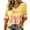 Yellow #72, variant on DORKASM Breast Cancer Shirts for Women V Neck Breast Cancer Awareness Shirt 3/4 Sleeve Gifts Trendy Cancer Survivor Tops Hope Love Wings Lounge Tshirt Purple M