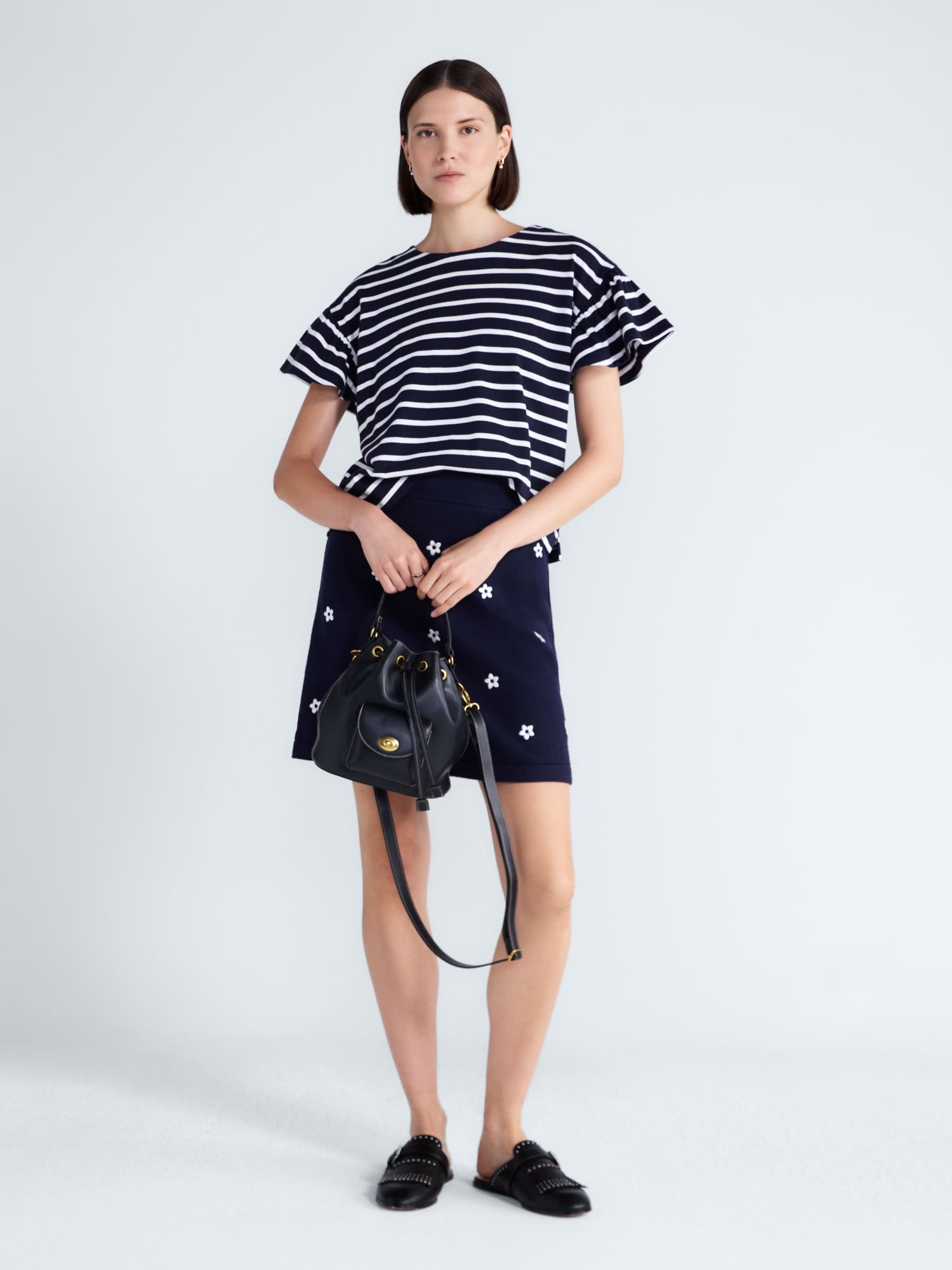 Free Assembly Women's Flutter Sleeve Top, XS-XXL