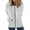 White, variant on Verugu Winter Jackets for Women, Women's Oversized Winter Warm Coats, Women Casual Solid Hooded Long Sleeve Zipper Drawstring Shirts Overcoats Outwear Coats Black XL
