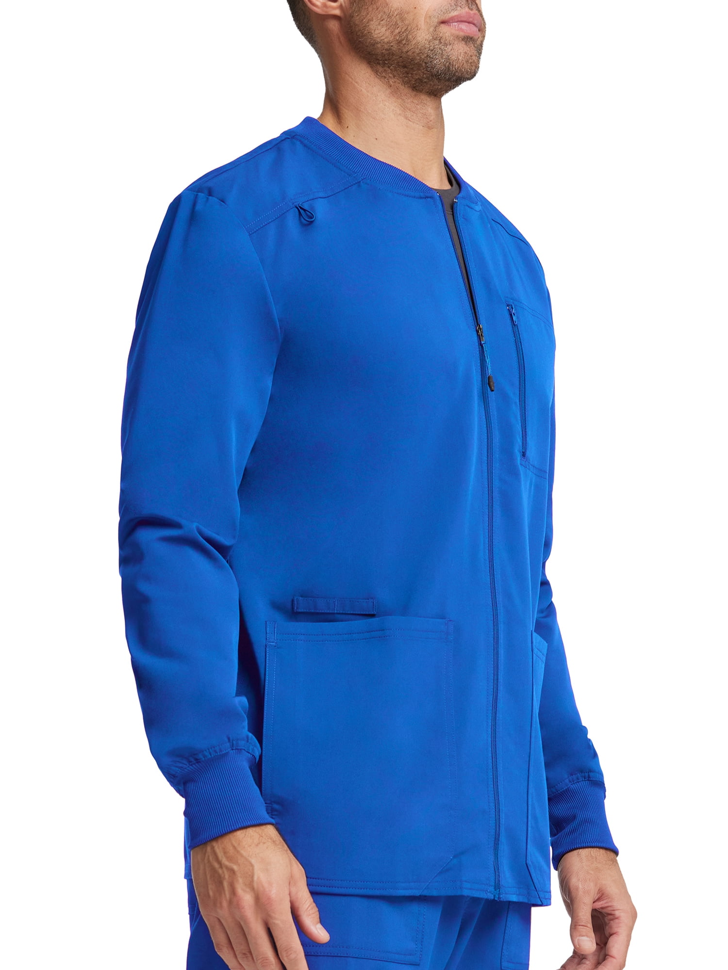 Scrubstar Men's Ultimate Stretch Antimicrobial Fabric Technology Zip Front Scrub Jacket WD318A