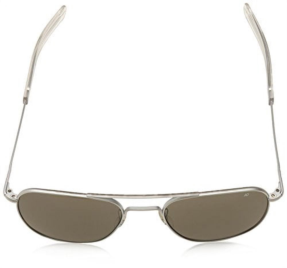 Original Pilot Sunglasses with 55mm Bayonet Temples and True Color Gray Glass Lenses