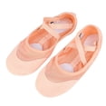 thumbnail image 1 of Zapatillas de ballet con suela dividida suave para adultos y niñas, zapatos de baile para principiantes, talla 40, 1 of 8