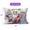 thumbnail image 4 of Watercolor Hello Winter Collie Chill Christmas Welcome Pillow Cushion Double Sided Collie Dog Lover Gifts Idea Throw Pillow - 00016, 4 of 4