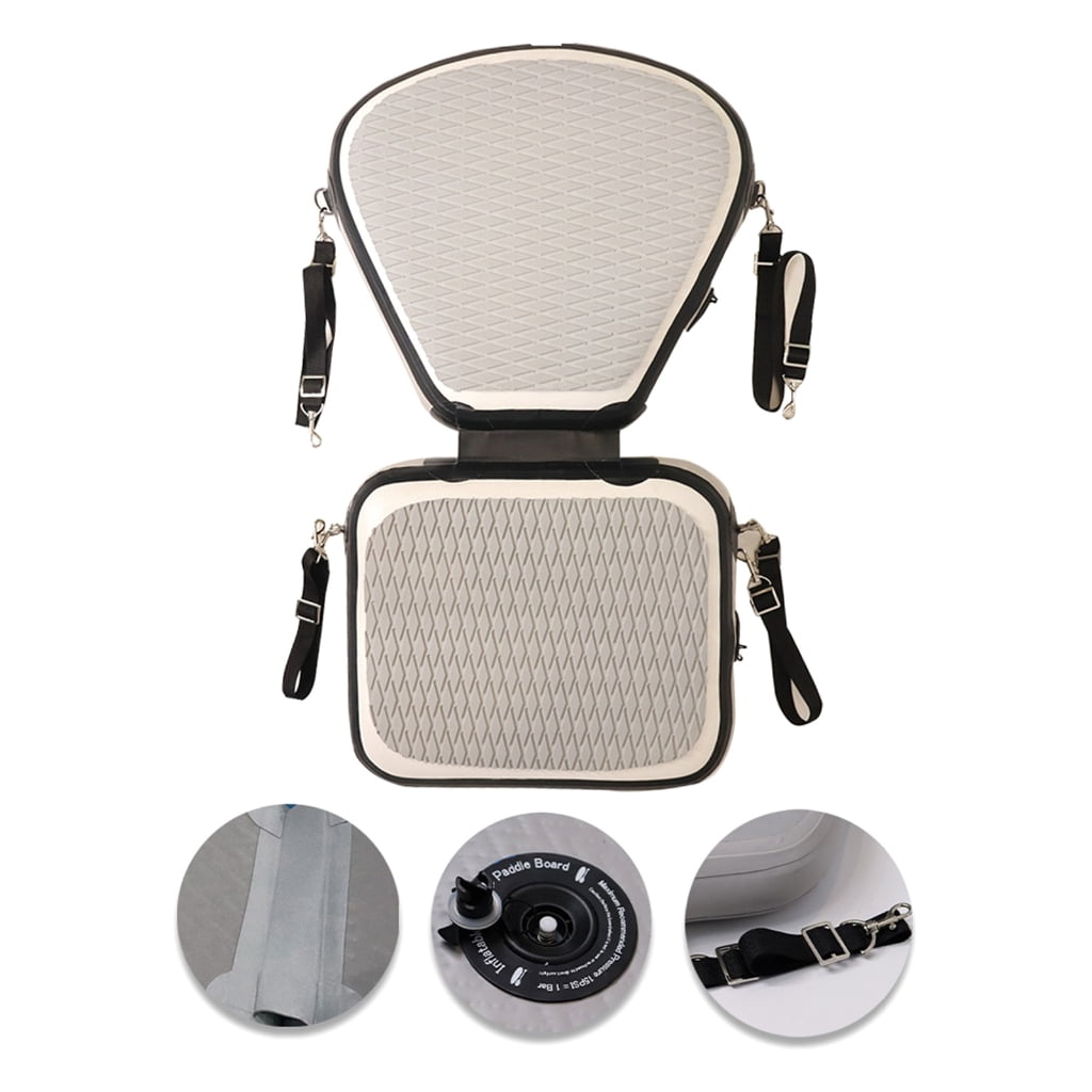 WINDLAND Inflatable Kayaks Seat with Back Support Adjustable Strap Canoes Backrest Seat Universals Paddle Board Seat Enduring