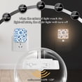 thumbnail image 4 of Yayeee 2-Pack Plug in LED Night Lights with Light Sensors Motion Detectors, Blue Floral Pattern, 4 of 7