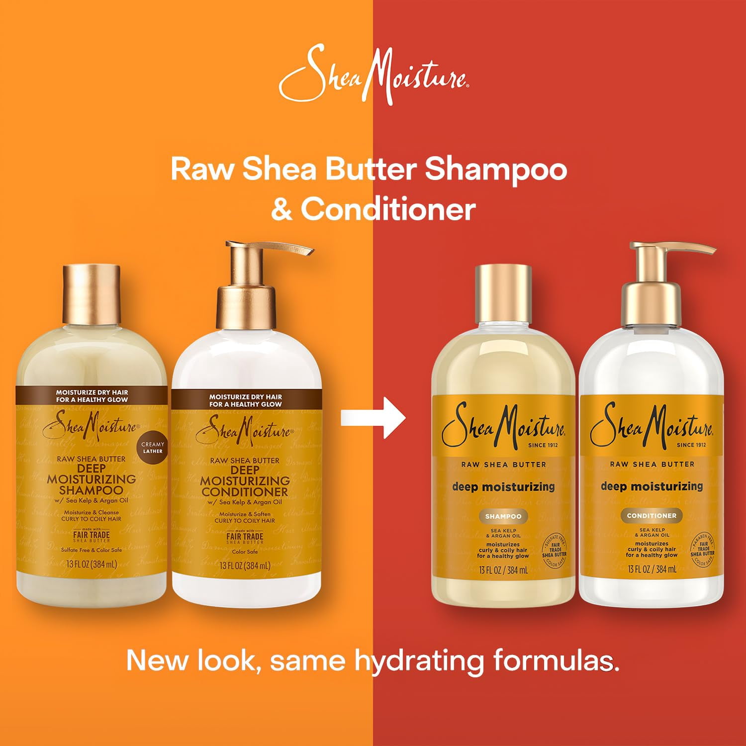 Shea Moisture Raw Shea Butter Shampoo & Conditioner Set, Deep