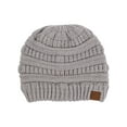 thumbnail image 1 of Gravity Threads Bonnet Doux en Tricot Marbré Bicolore, Gris, 1 of 1