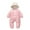 Pink, variant on TBWNWG Girls Bodysuits Baby Winter Outfit Double Zippers for and Toddlers from 6 to 30 Months,Sizes 9-12 Months