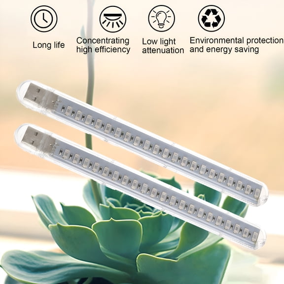 HIBIBUD LED Grow Light,Full Spectrum Clip Plant Growing Lamp with White Red LEDs for Indoor Plants