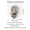 thumbnail image 4 of Cute Cat Sticker Toilet Sticker, 4 of 4
