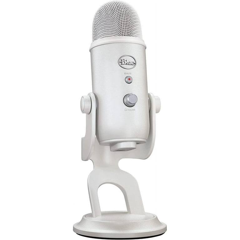 Blue Microphones Yeti Microphone (White Mist) with Boom Arm Stand