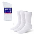 thumbnail image 6 of GERVRA Diabetic Socks for Men and Women – 3 Pack Non-Binding Extra Wide Top, Cotton Blend Crew Socks for Swollen Feet (10-13, White), 6 of 6