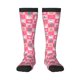 thumbnail image 1 of Fotbe Pink Christmas Cheer Calcetas Divertidas Estampadas para Hombre y Mujer, Calcetas de Algodón hasta la Rodilla para Caminar, Correr, Enfermería y Embarazo, 1 of 6