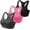 Gray/Pink/Black, variant on HBlife Racerback Sports Bras for Women, Padded Seamless High Impact Support for Yoga Gym Runing Workout Fitness