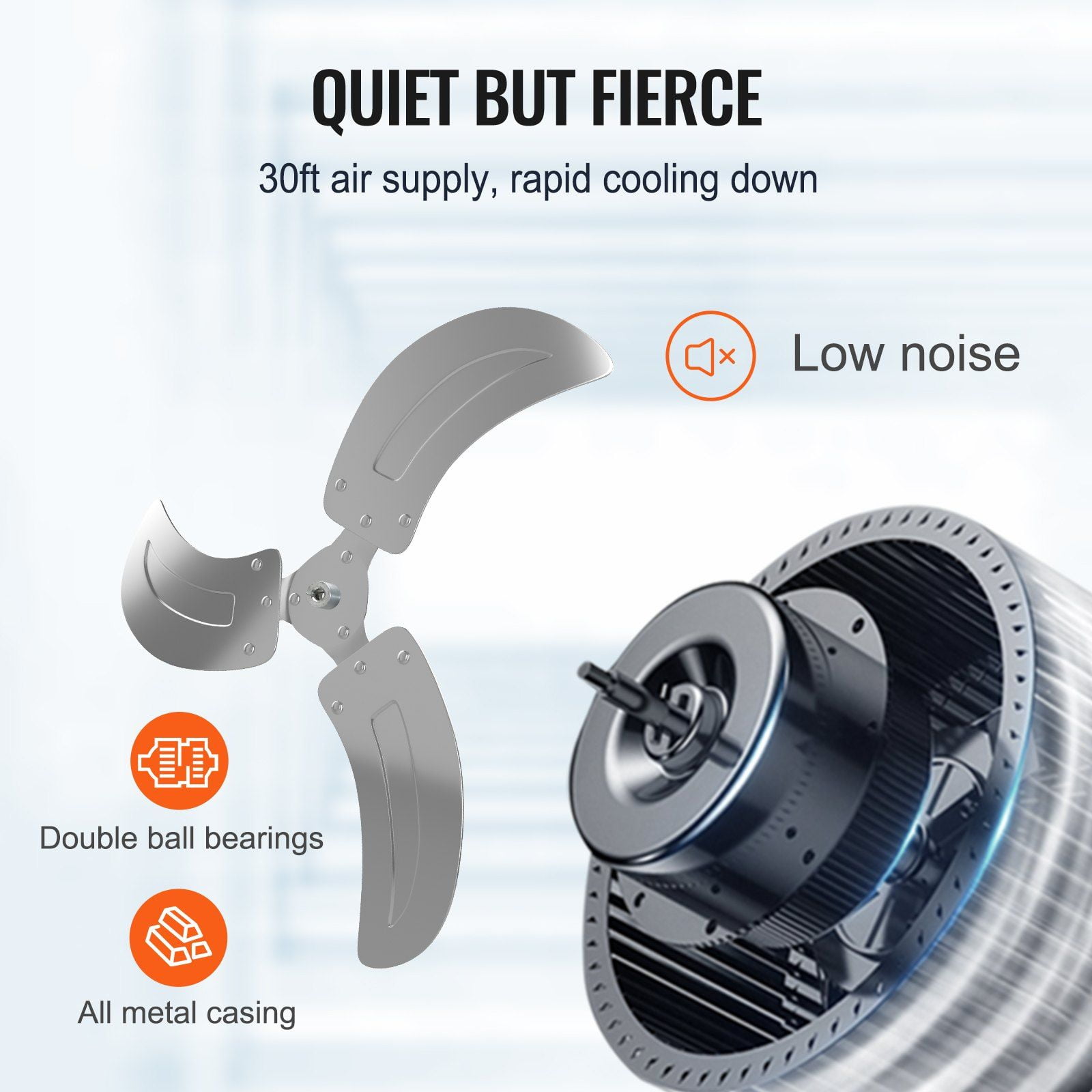 Wall Mount Fan 18 Inch 2 Pack, Oscillating Industrial Fans 3 Speed High Velocity 4000 CFM for Warehouse, Garage, Basement, Workshop, Commercial & Residential