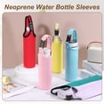 thumbnail image 4 of Uxcell Neoprene Water Bottle Sleeves, Water Bottle Carrier Insulators Beverage Bottle Sleeve with Handle, 2.8 in Fit for Hiking Cycling Camping Travel (1 Pcs, Forest Green), 4 of 7