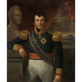 thumbnail image 2 of Raden Saleh 12x14 Black Ornate Wood Framed Double Matted Museum Art Print Titled: Portrait of Johannes, Graaf Van Den Bosch, Governor-General of the Dutch East Indies (1836), 2 of 5