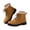 Khaki, variant on Comfortable Fleece Lined Warm Boots for Women Stylish Lace up Winter Snow Combat Booties Pull on Suede Outdoor Casual Boot Size 6‑9.5
