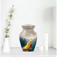 thumbnail image 6 of Peacock Mini Urn For Ash Adult Male, Blue Keepsake Memorial Urn For Women, 3 Inch Small Miniature Urns For Human Ashes Adult Man, Grey Miniature Keepsake For Ashes Of Loved Ones, 6 of 7