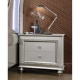 thumbnail image 2 of Simple Relax Wood Nightstand With Crystal-like Sparkling Trim, Champagne, 2 of 5