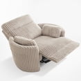 thumbnail image 4 of Gelloan Oversized Power Recliner Chairs for TWO Person Faux Fur Electric Extra Large Recliners Soft Overstuffed Reclining Theater Seating for Living Room with USB Port,34" Seat Width, 4 of 8
