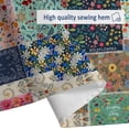 thumbnail image 6 of Boho Patchwork Floral Shower Curtain, Vintage bohemian Colorful Flowers Inspirational Quotes Shower Curtain, Retro Funky Wildflower Hippie Eclectic Pattern Shower Curtain Fabric Waterproof 72"x72", 6 of 6