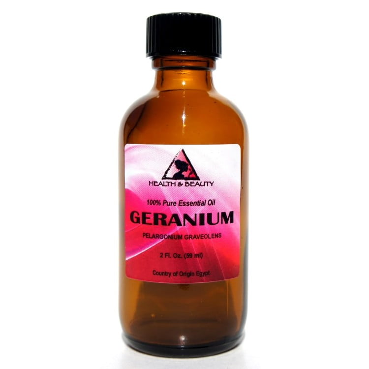 GERANIUM ESSENTIAL OIL AROMATHERAPY 100 PURE NATURAL GLASS BOTTLE 2.0