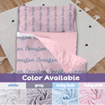 thumbnail image 6 of Kainsy Duckbe Toddler Nap Mat for Daycare, Personalized Kids Sleeping Bag with Pillow and Blanket, Portable Kindergarten Nap Mat with Custom Name, Preschool Travel Camping, Light Pink & Grey, 6 of 9