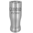 thumbnail image 1 of Grandad Est. 2020 Established 20 oz Silver Stainless Steel Double-Walled Insulated Pilsner Beer Coffee Mug with Clear Lid, 1 of 1
