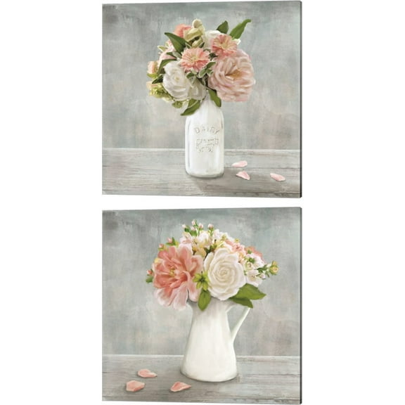 Great Art Now Summer Picks by Mollie B. 2 Piece Canvas Art Set Each 14"W x 14"H