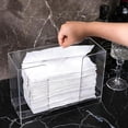 thumbnail image 3 of Paper Towel Dispenser Wall Mount Clear Multifold Paper Towel Dispenser with Lid Suitable for Z-fold,C-fold or Multi-Fold Paper Towels,Countertop Paper Towel Dispenser for Bathroom Toilet and Kitchen, 3 of 5