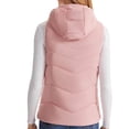 thumbnail image 4 of Womens 2024 Solid Vest Color Electric Heating Warm Electric Heating Sleeveless Jacket Zip Up Stand-Up Collar Tank Coat Pink M, 4 of 4