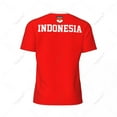 thumbnail image 4 of Exclusive design Indonesia Flag Grain 3D Printed Men For Running Bike Soccer Tennis Fitness Sports tshirt Mesh Short T-shirt, 4 of 10