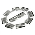 thumbnail image 1 of Peines negros para peluca 10 piezas Perfecl de Metal y acero sin pegamento, 1 of 8