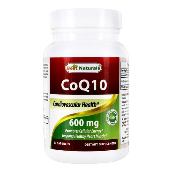 Best Naturals - Formule de Santé Cardiovasculaire CoQ10 600 Mg. - 60 Gélules