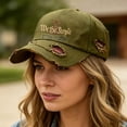 thumbnail image 5 of 250th Anniversary USA Hat, Distressed Ragged Cap1776-2026 Patriotic Baseball Caps, for Men Women Vintage-Style Adjustable Dark Green, 5 of 5