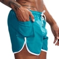 thumbnail image 2 of EOYWHK Workout Shorts for Men Breathable with Pockets Drawstring Mens Active Shorts Soft Lightweight Breathable Active Shorts for Men Green, Size L, 2 of 6