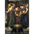thumbnail image 2 of Waterhouse, John William 14x18 White Modern Wood Framed Museum Art Print Titled - Danaides, 2 of 4