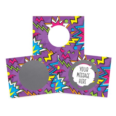 My Scratch Offs 50 Zig Zag Purple DIY Blank Make your Own Scratch-Off ...