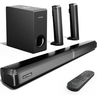 Altavoces de barras de sonido de TV con Bluetooth 40W sistema de altavoces  de audio para cine en casa para barra de sonido de TV, 2 en 1 montables en