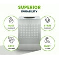 thumbnail image 6 of Alpine Stainless Steel Commercial Trash Can - Large Perforated 40 Gallon Trash Can Open Top, Heavy Duty Garbage Can for Indoor & Outdoor Use, Perfect for Office, Commercial Bathroom, Hotel, Lobby, an, 6 of 8