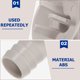 thumbnail image 3 of unbranded 3Ud Fitting De Manguera De Drenaje Para Aire Acondicionado En Codo Color Claro, 3 of 8