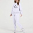 thumbnail image 5 of Piuwrlz Toddler Sweatsuits Sets 2pcs Girls Jogger Set Pocket Christmas Round Neck Sweats and Sweatpants White Size 4 Years, 5 of 9
