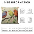 thumbnail image 6 of HENGT  Super Soft Throw Pillow Covers Painting Birds with Branch White Flowers Standard Pillowcase Decorative Cushion Case Cover for Couch Bed 2Pcs, 6 of 6