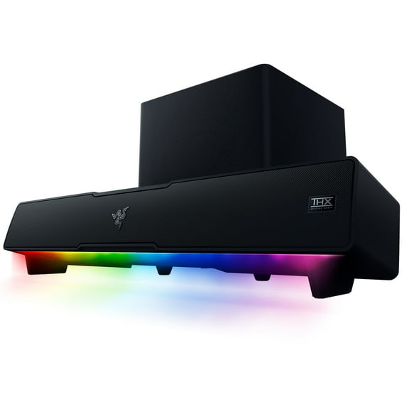 Razer Leviathan V2 Bluetooth Gaming Speaker Soundbar and Subwoofer with RGB Chroma, Black