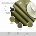 thumbnail image 4 of Homi Drapes Double Pinch Pleated Blackout Curtains – Thermal Insulated, Room Darkening Window Treatments Back Tab Curtains for Home or Office – 1 Panel with Hooks & Tiebacks (Bottle Green, 42x84), 4 of 5